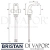 Bristan Bright 1 Hole Bath Filler Dimensions
